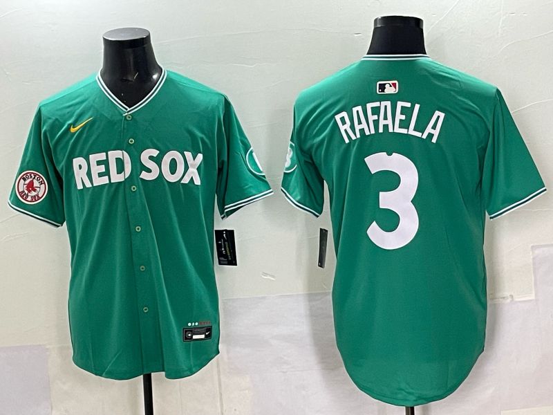 Men 2025 Boston Red Sox 3 Rafaela Drak Green Joint Name Nike MLB Jersey 036